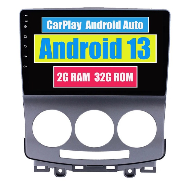 Multimedia player auto, CarPlay, Android, compatibil Mazda 5 2 CR 2005-2010, Bluetooth, GPS