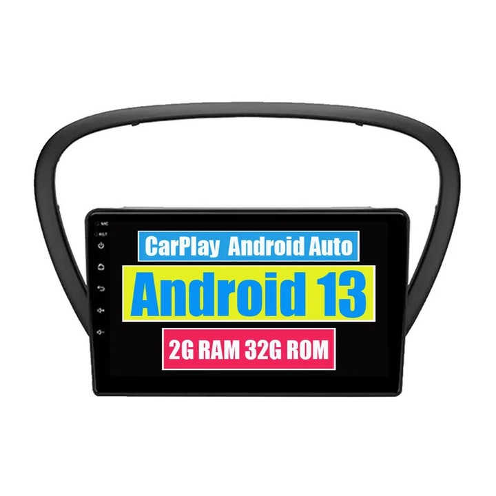 Sistem multimedia auto Carplay pentru Peugeot 607 (2004-2010), Android, Bluetooth, GPS