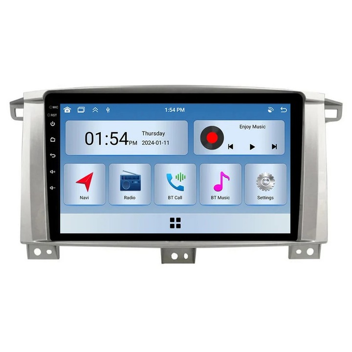 Sistem multimedia auto 6GB RAM 128GB ROM, Bluetooth, GPS, pentru Toyota Land Cruiser LC 100 (2002-2007)