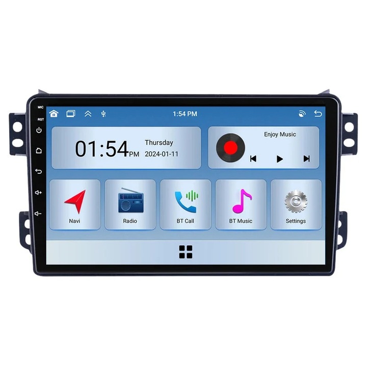 Player multimedia auto Szsmart, 6GB RAM, 128GB ROM, CarPlay, set pentru Suzuki Splash, Opel Agila, Maruti Ritz (2008-2017)