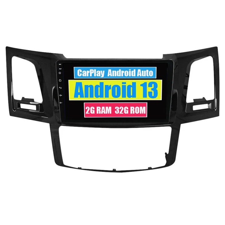 Player multimedia auto compatibil Toyota Fortuner 1, Hilux, Revo, Vigo, Android, Bluetooth, GPS