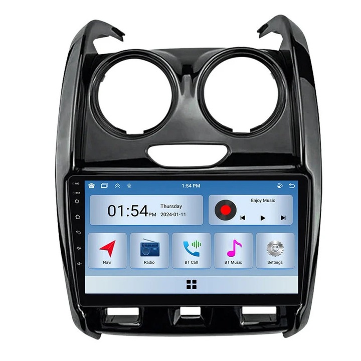 Player multimedia auto, 6GB RAM, 128GB ROM, Carplay, Bluetooth, pentru Renault Duster 2015-2021 si Lada Largus 2021