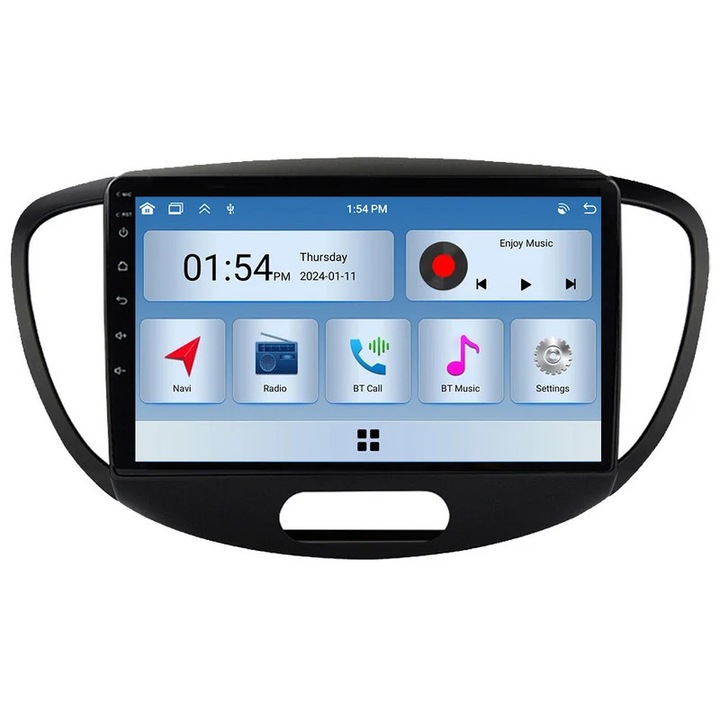Sistem multimedia auto Carplay 6GB RAM 128GB ROM, navigatie GPS, pentru Hyundai I10 (2007-2013)