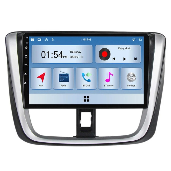 Sistem multimedia auto, 6GB RAM, 128GB ROM, Bluetooth, GPS, pentru Toyota Vios Yaris L 2016-2019