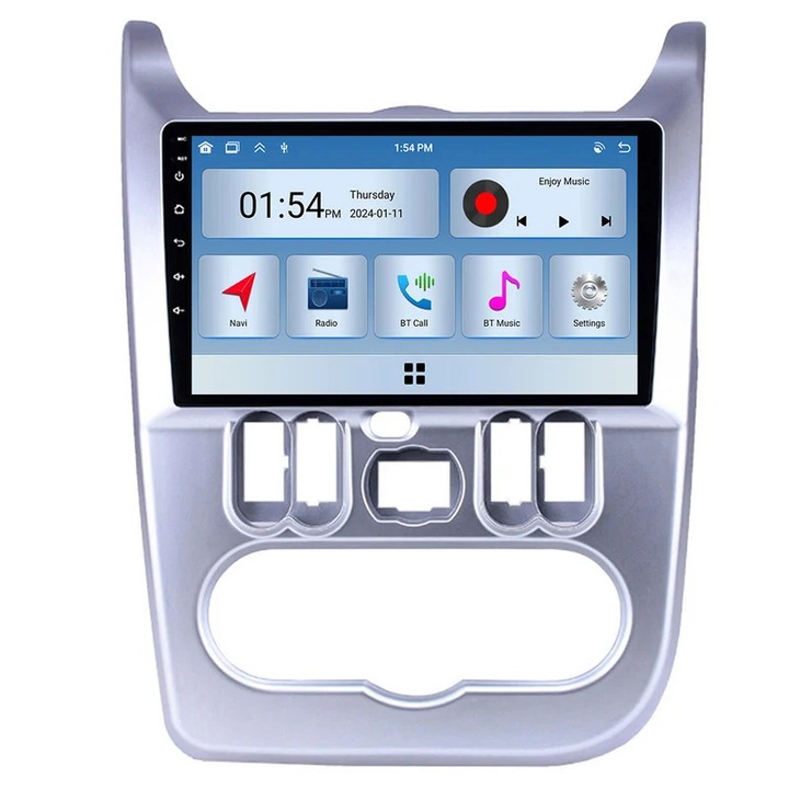 Player multimedia auto 6GB RAM, 128GB ROM, Carplay, compatibil Renault Logan 1, Sandero 2009-2015, Dacia Duster 2010-2017