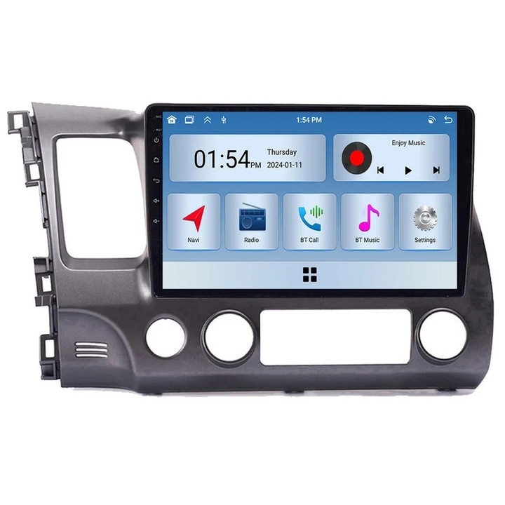 Player multimedia auto 6GB RAM 128GB ROM, Bluetooth, compatibil Honda Civic 8 FK FN FD 2005-2012