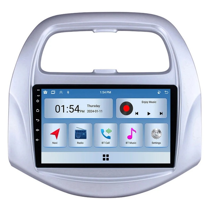 Player multimedia auto 6GB RAM 128GB ROM pentru Chevrolet Spark Beat 2018-2020, cu Bluetooth si GPS