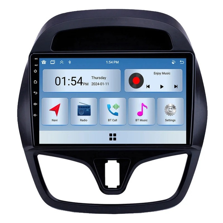 Sistem multimedia auto 6GB RAM 128GB ROM cu Bluetooth si navigatie GPS pentru Chevrolet Spark Beat 2015-2018