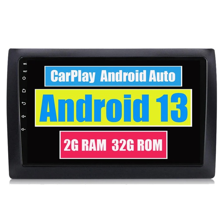 Sistem multimedia auto pentru Fiat Stilo 2002-2010, Android, Bluetooth, GPS