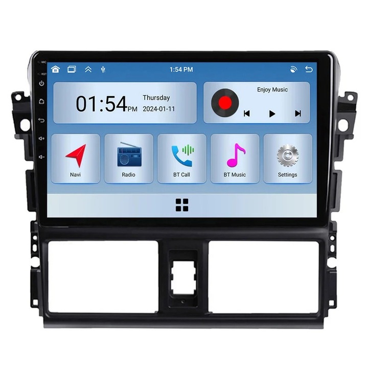Sistem multimedia auto 6GB RAM 128GB ROM, navigatie GPS, pentru Toyota Vios XP150 2013-2020