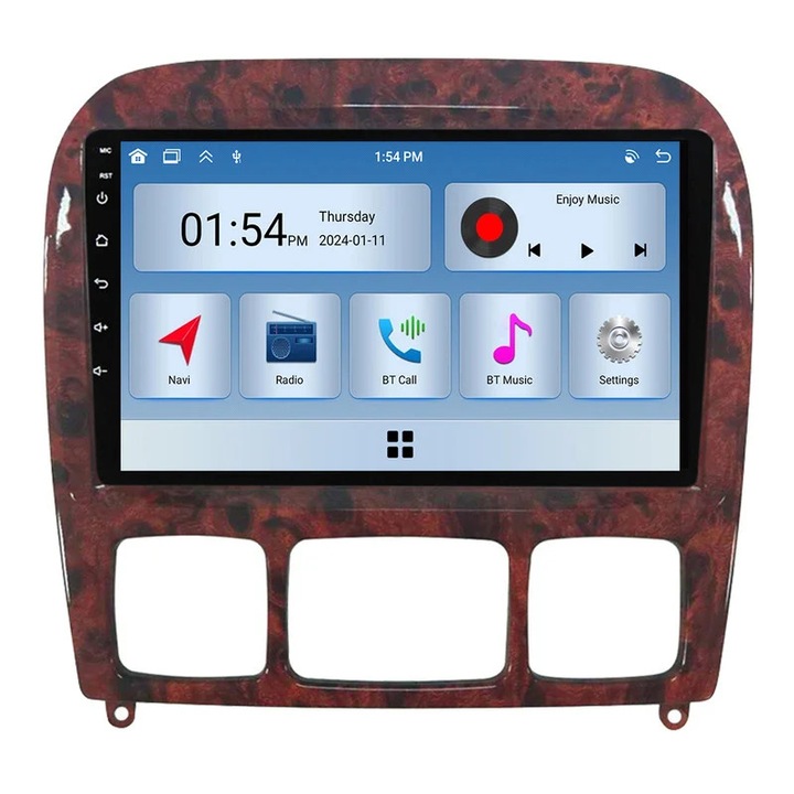 Player multimedia auto 6GB RAM, 128GB ROM, Carplay, Bluetooth, compatibil Mercedes Benz S Class W220 1998-2005