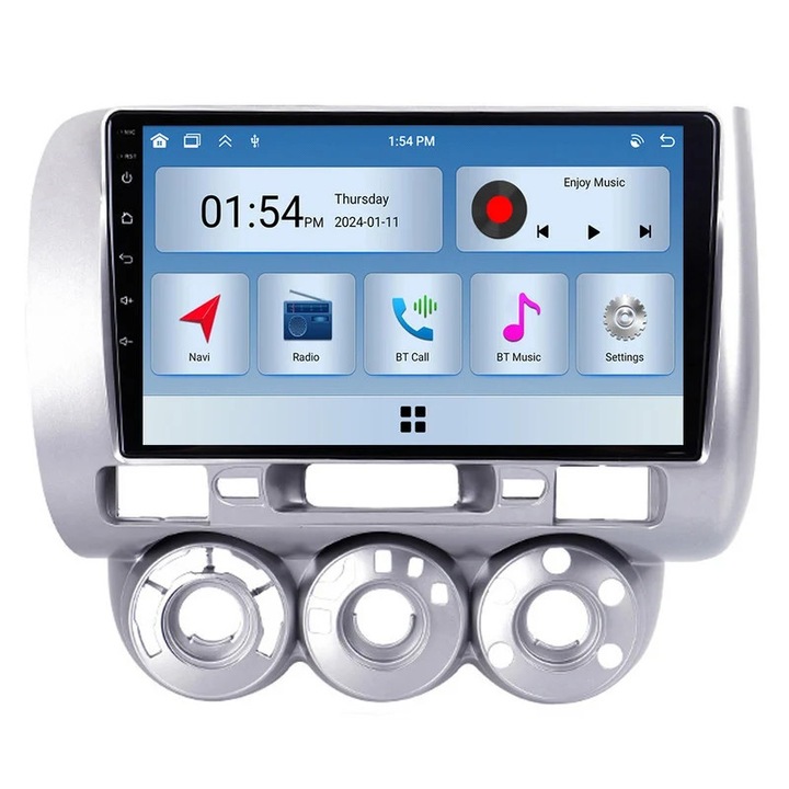 Player multimedia auto 6GB RAM 128GB ROM, Bluetooth, GPS, pentru Honda Jazz 1st Gen (2001-2008)