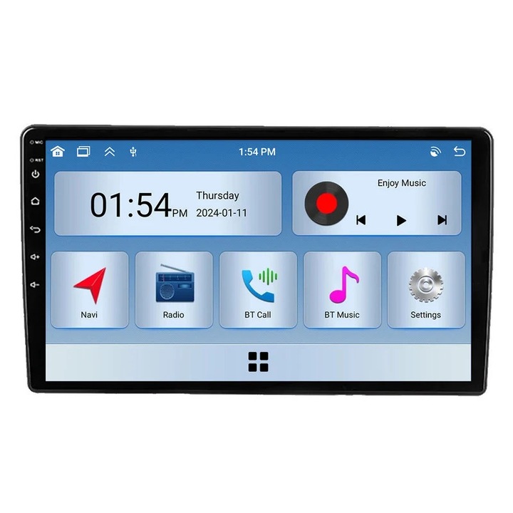Player multimedia auto Carplay 6GB RAM 128GB ROM, navigatie GPS, pentru Toyota Coaster 2013-2015 Szsmart