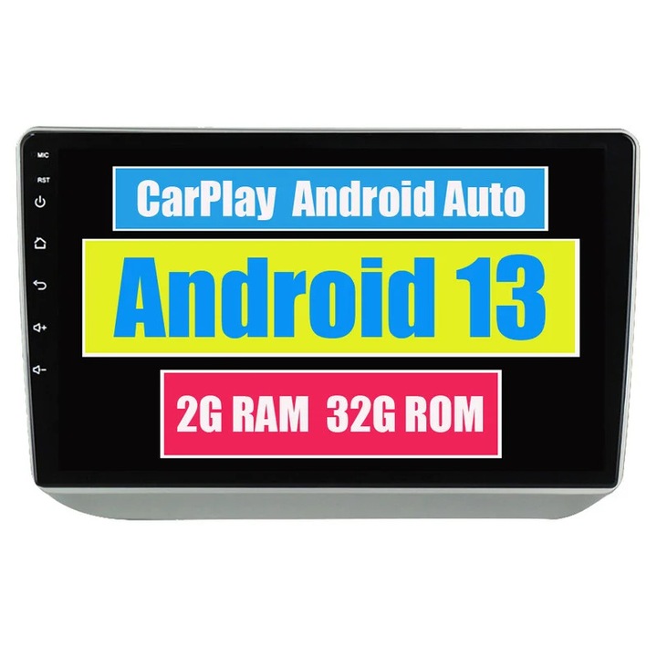 Rádió multimédia autó Szsmart Carplay Skoda Fabia 2-höz, Android, Bluetooth, GPS, 2007-2014