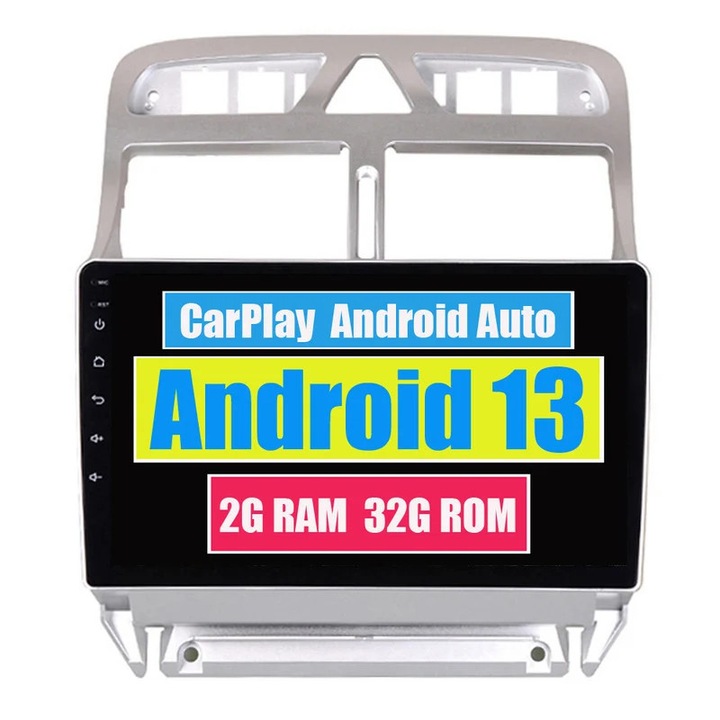Szsmart Carplay multimédia rádió Peugeot 307-hez (2001-2013), Android, Bluetooth, GPS