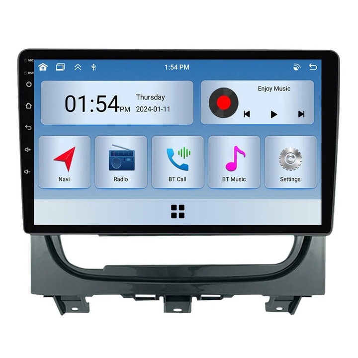 Player multimedia auto Carplay 6GB RAM 128GB ROM cu Bluetooth si GPS pentru Fiat Strada Idea 2012-2016 Szsmart