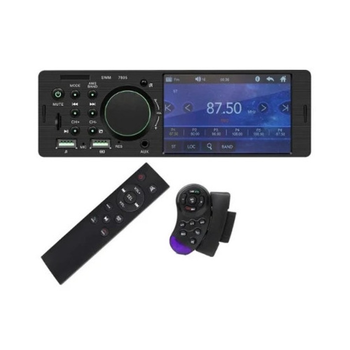 Player audio video MP5 auto, touchscreen, cu telecomanda