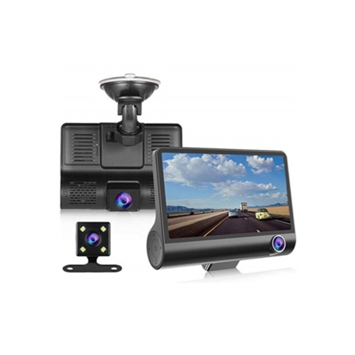 Camera auto DVR 1080P cu Night Vision, 0.0 Inch HD IPS Screen