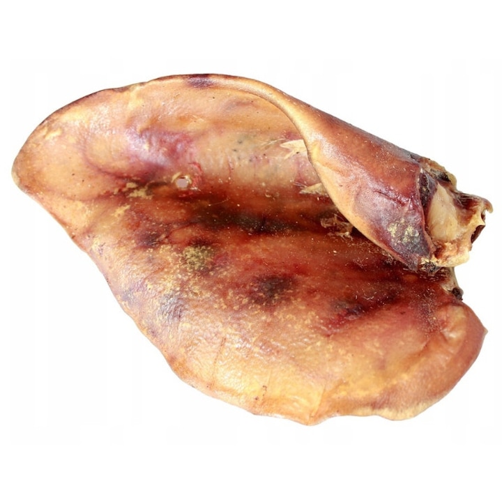 Biscuiti pentru caini, BULT, recompensa naturala, ureche de porc afumata