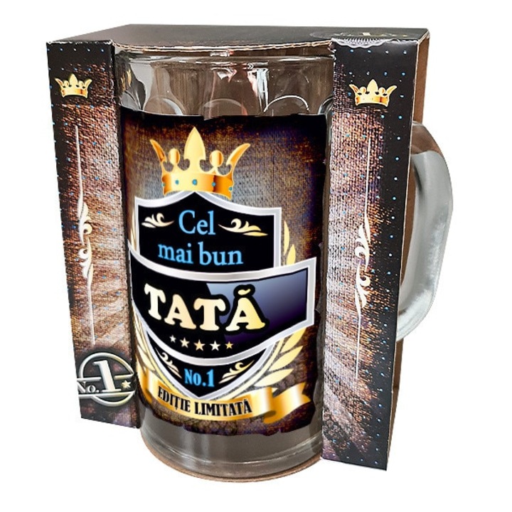 Halba personalizata, 400 ml, "Cel mai bun Tata"