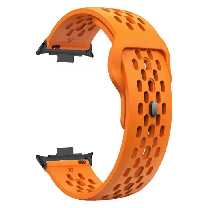 Силиконова каишка за Xiaomi Redmi Watch 4/5, Planet Tech, Фитнес гривна Xiaomi Mi Band 8 Pro/9 Pro, Оранжево