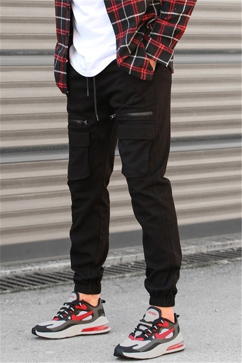 Pantaloni bărbați, Madmext, 327881, Negru, S