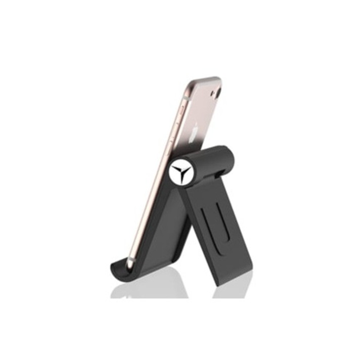Suport ergonomic pentru tableta, ajustabil, portabil, protectie din cauciuc, design cu centru de greutate jos