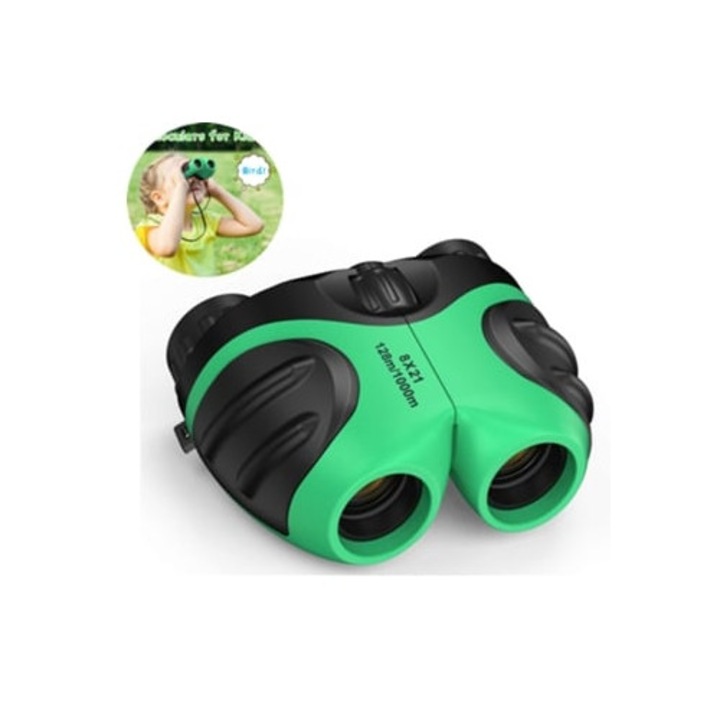 Binoclu pentru copii, design ergonomic patentat, verde