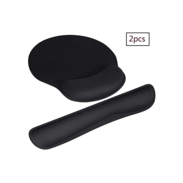 Mousepad ergonomic, suport din spuma cu memorie, baza antiderapanta