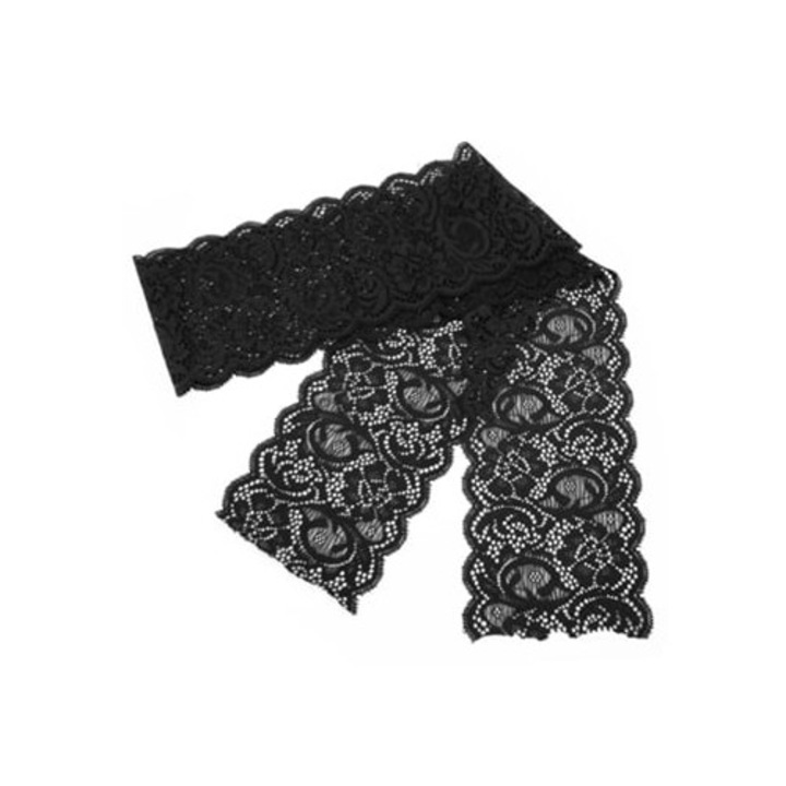 Tesatura dantelata pentru cusut, dantela florala elastica, finisaj elastic, 1m x 1.5m