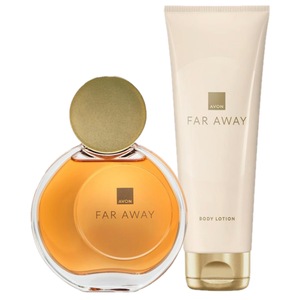 Lot Avon Far Away Rebel : Eau De Parfum 50ml + Lait Pour Le Corps - Parfum Femme Aux Notes Fruitées Et Gourmandes