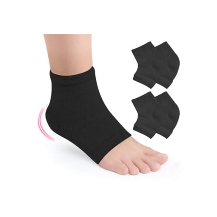 Sosete de protectie cu gel pentru calcaie, suport ortopedic, ingrijire picioare, recuperare rapida, marime unica