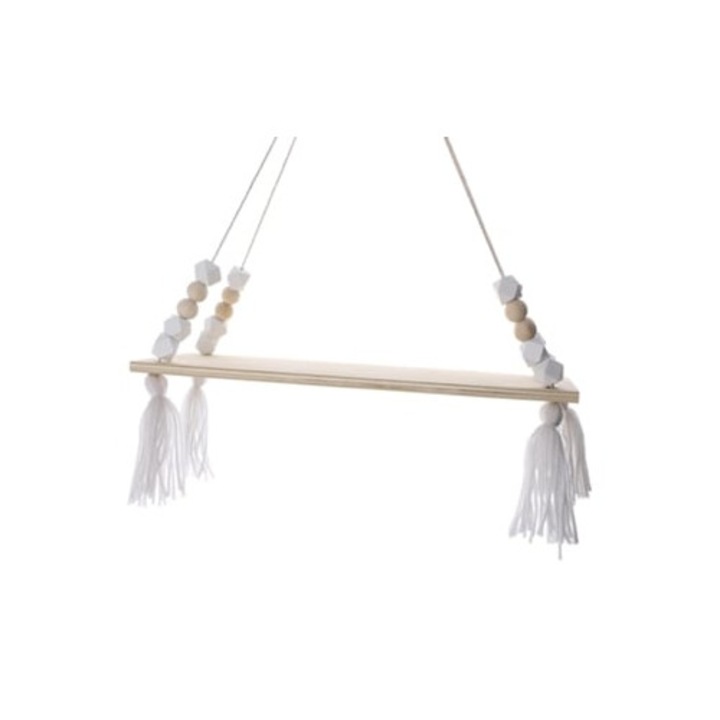 Set Rafturi Floating din Lemn, 2 Piese, Decor pentru Living sau Camera de Copii