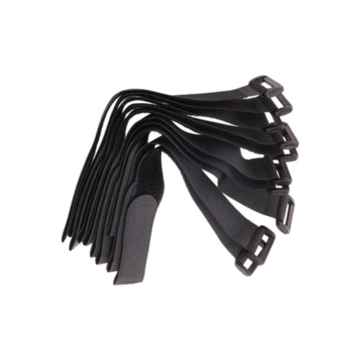 Banda de organizare cabluri, nylon durabil, set de prinderi ajustabile