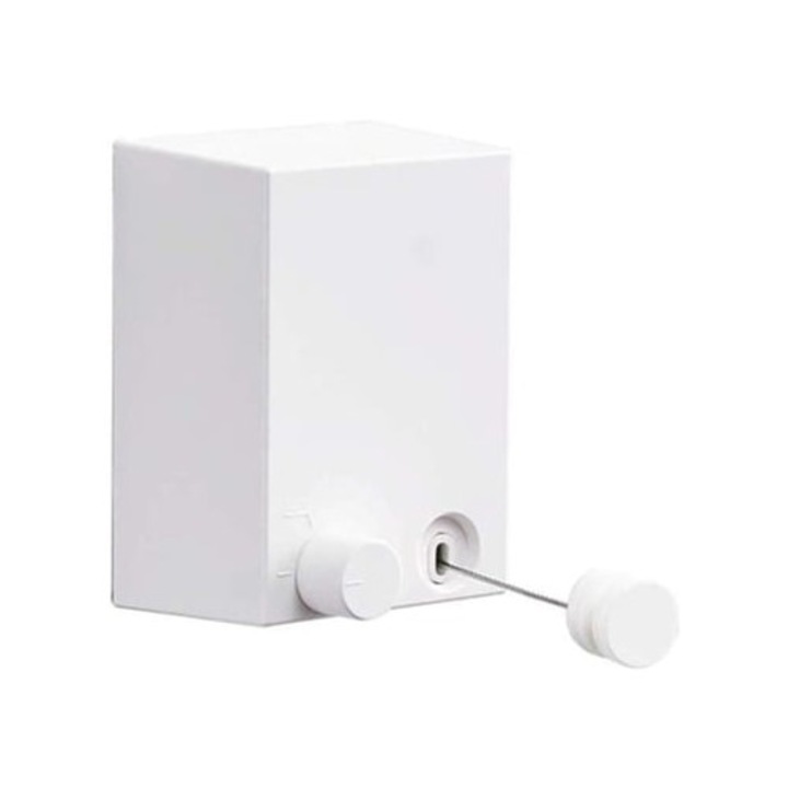 Sokoldalú, visszahúzható ruhaszárító, falra szerelhető, állítható hosszúságú, ABS anyag, kompakt kialakítás