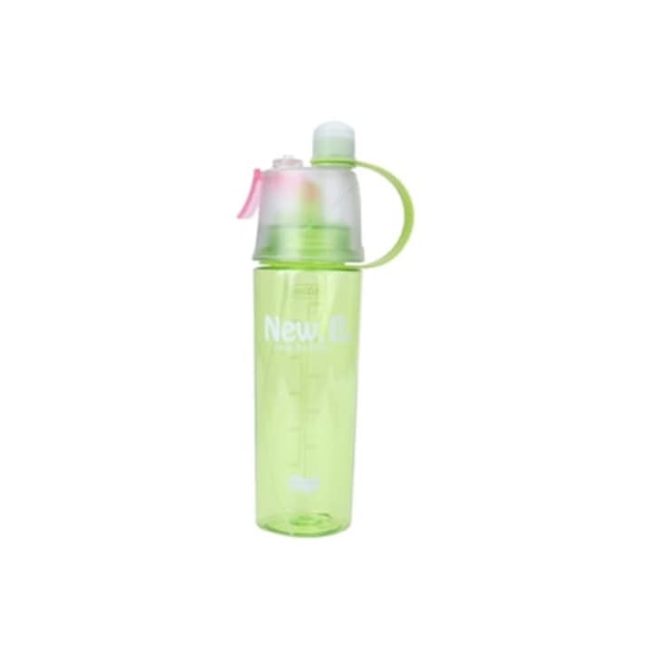 Hordozható spray-palack, 600 ml, zöld, szivárgásmentes