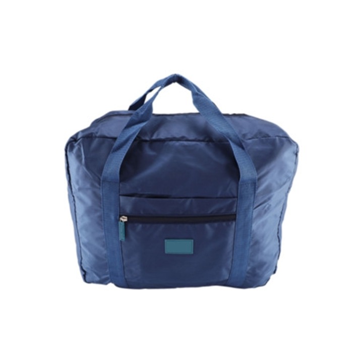 Vízálló nylon utazótáska cipzárral fehérneműhöz, sötétkék