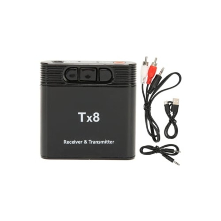 Transmitator si receptor Bluetooth 2 in 1, adaptor USB Aux, pentru TV, masina, sistem audio acasa, PC