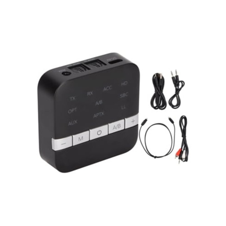 Bluetooth 5.0 Tx200 adapter, 2 az 1-ben, vezeték nélküli adás és vétel, TV-hez és otthoni sztereó rendszerhez