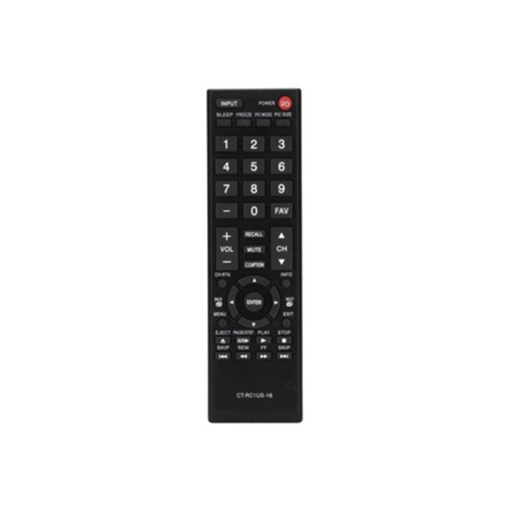 Дистанционно управление Ct Rc1us 16 за телевизор Toshiba 55l310u, 43l310u, 40l310u, 28l110u, 65l350u
