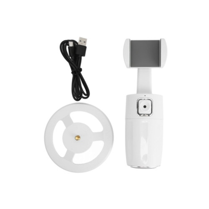 Trepied cu urmarire automata a fetei si rotatie 360 pentru video, streaming live, vlogs