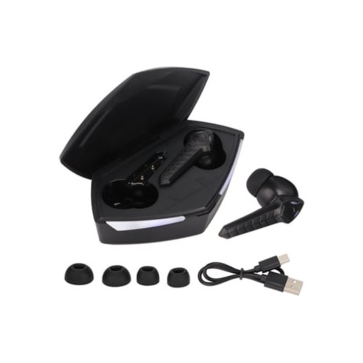 Casti PC P36 Wireless, audio HiFi, latenta redusa, iluminare respirabila, pentru PC si mobil