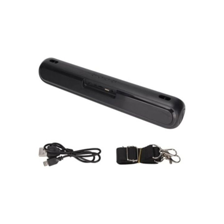 Саундбар A28 RGB, преносим, с бас, за гейминг компютър и телевизор, Aux/USB