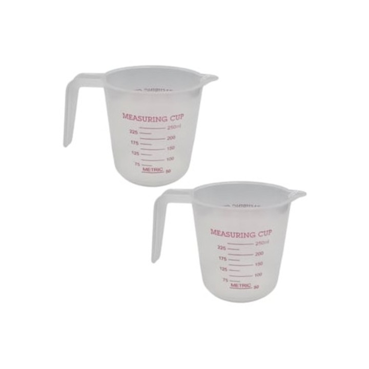 Set ustensile de masurat din plastic pentru bucatarie