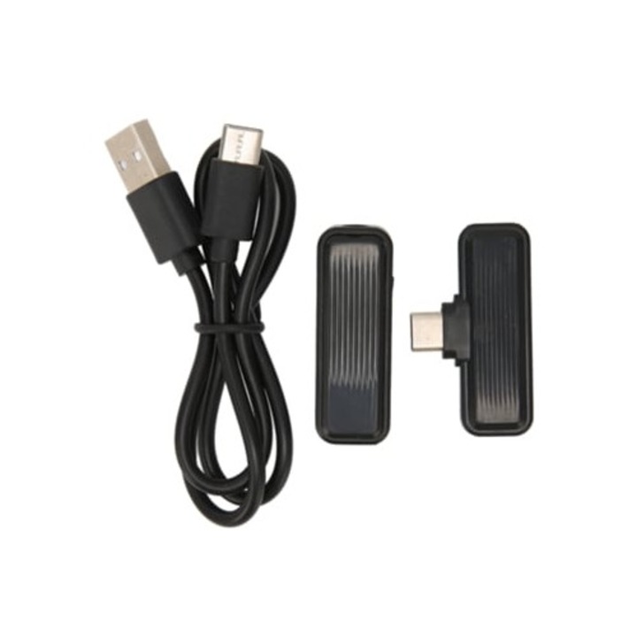 Микрофон Lavalier Mini безжичен, намаляване на шума, презареждаем, 2.4g