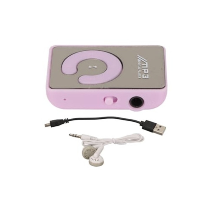 MP3 lejátszó mini hordozható, memóriakártya foglalattal, mindennapi használatra, 10x5x2cm
