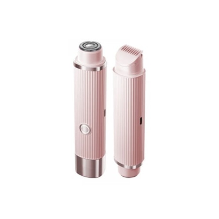 Epilator laser 2 in 1 cu capete duble pentru epilare completa, pentru femei, zone sensibile, alb