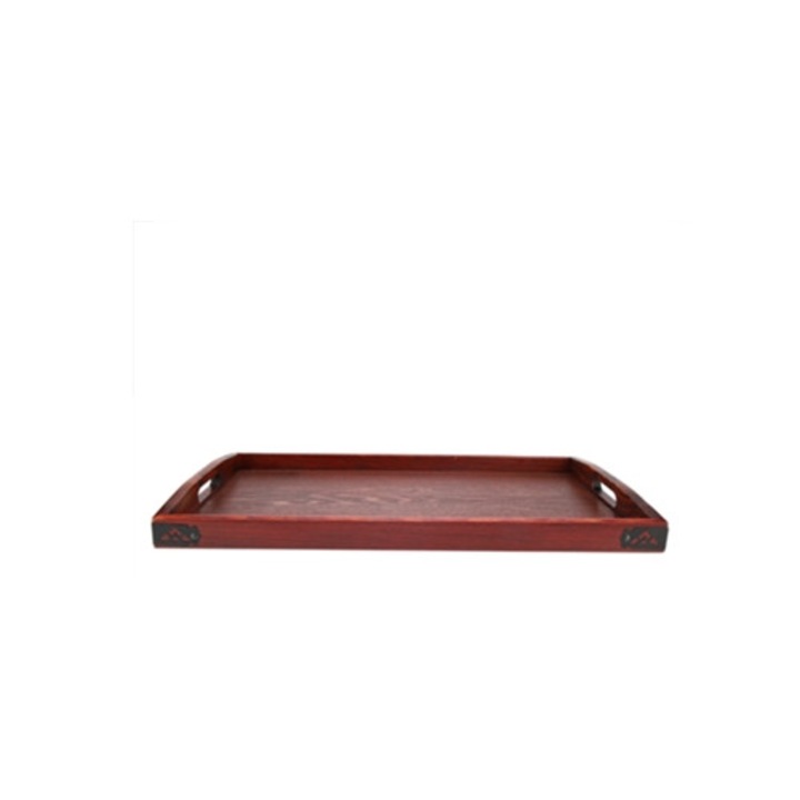 Tava servire din lemn, multicolor, 30x45cm