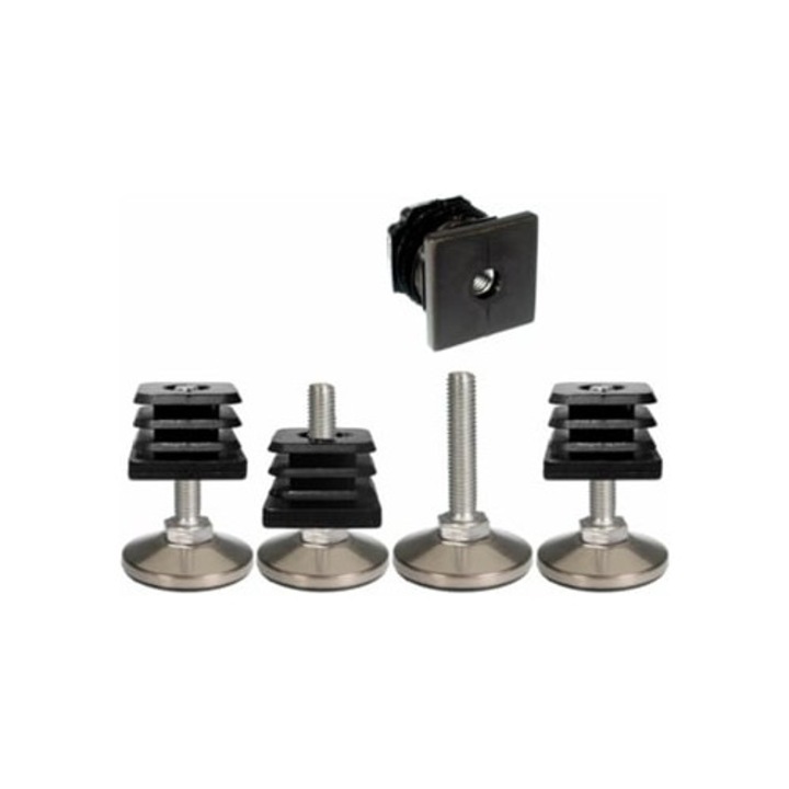 Set 4 Picioare Triunghiulare Aurii 15cm pentru Mobilier