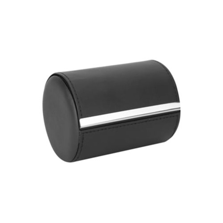 Hordozható nyakkendőtartó, henger alakú, PU bőr rendező, vízálló védelem